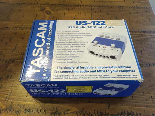 Tascam 122 usb audio - us-122,