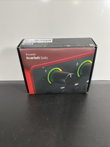 Focusrite scarlett solo 4th - focusrite,