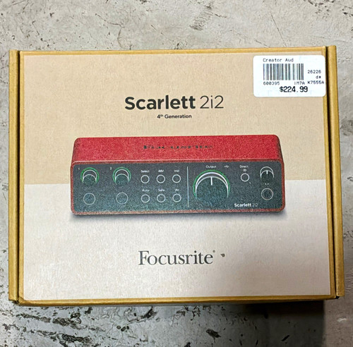 Focusrite scarlett 2i2 - 2i2, gen